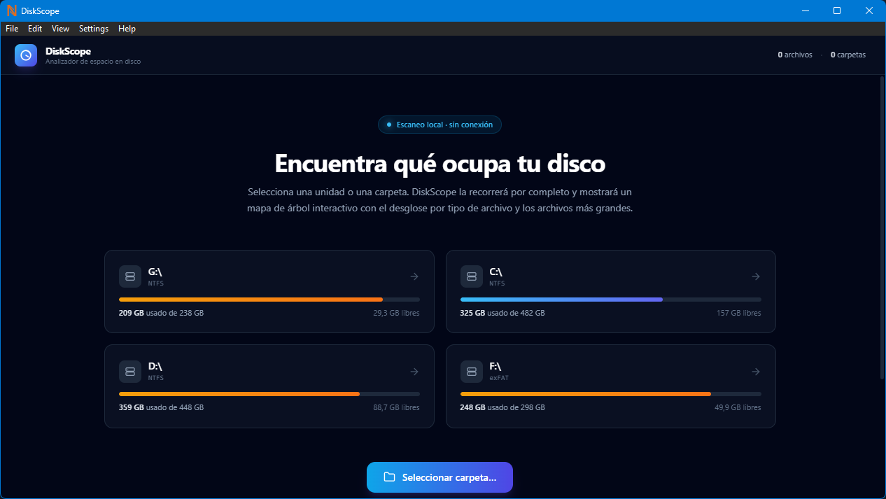 DiskScope screenshot 1
