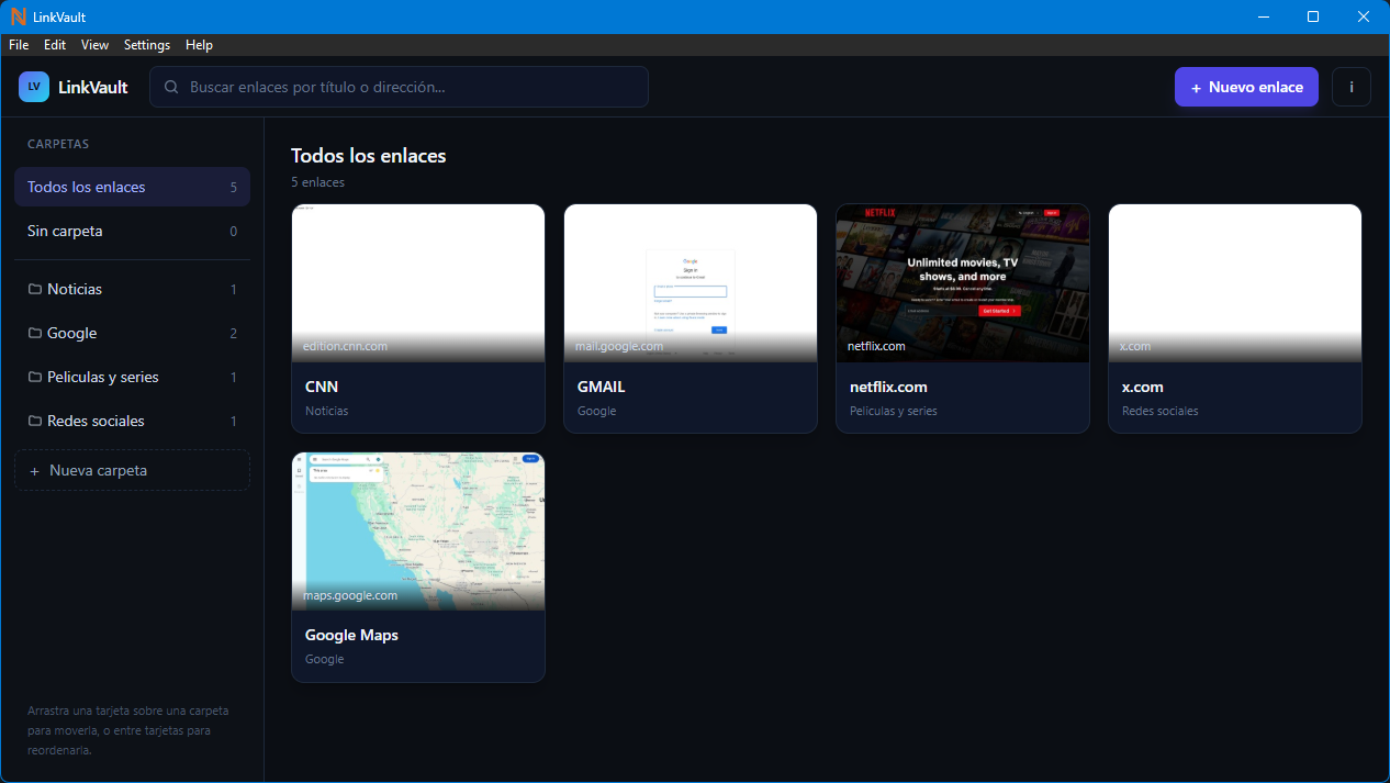 LinkVault screenshot 1