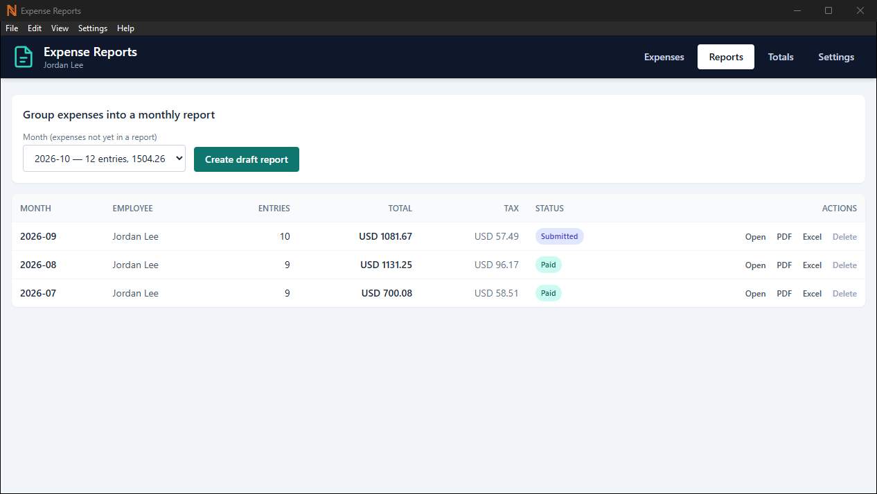 Expense Reports screenshot 4