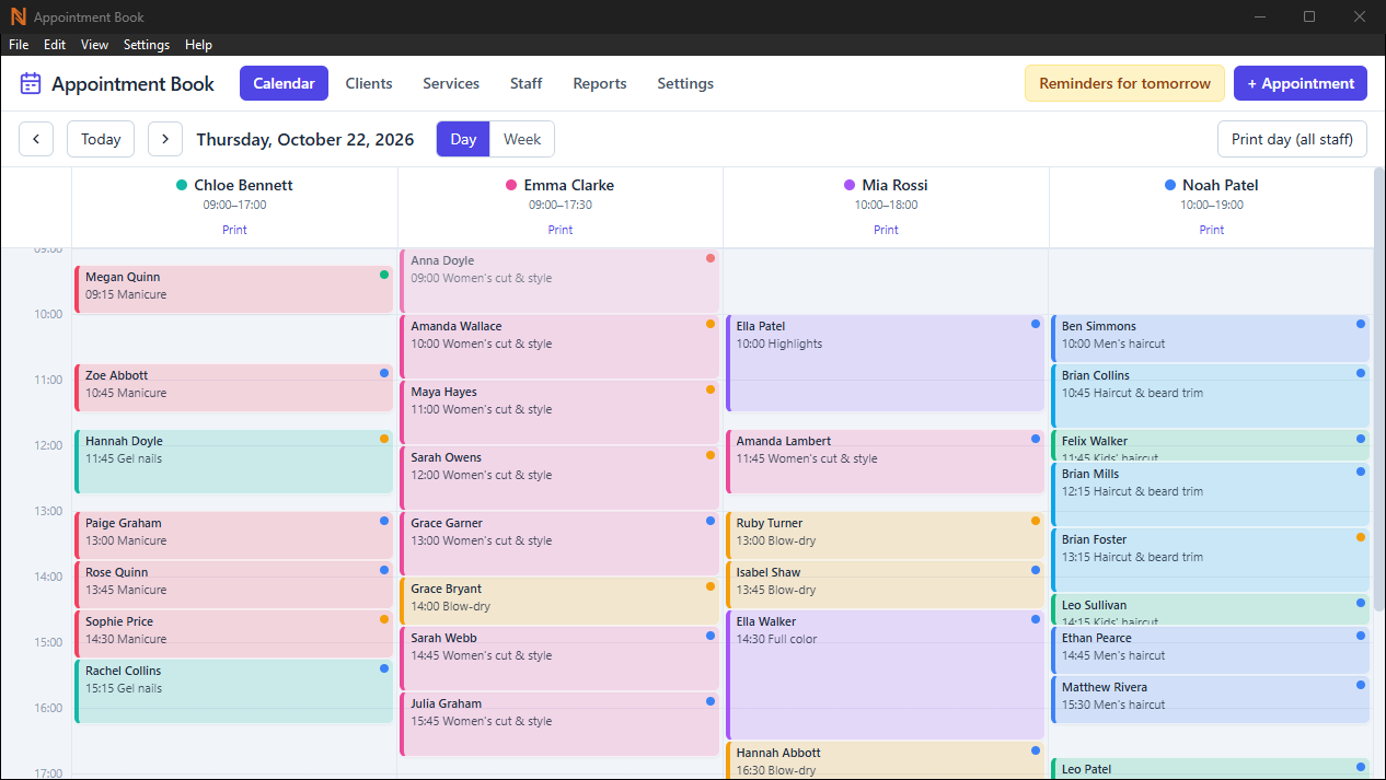 Appointment Book screenshot 1