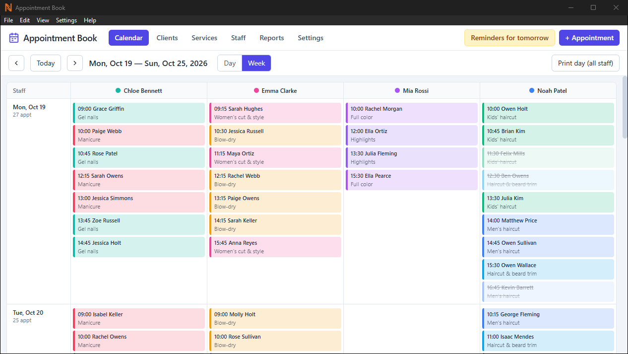 Appointment Book screenshot 2