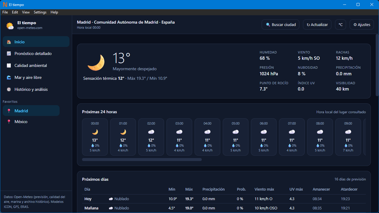 El tiempo screenshot 1