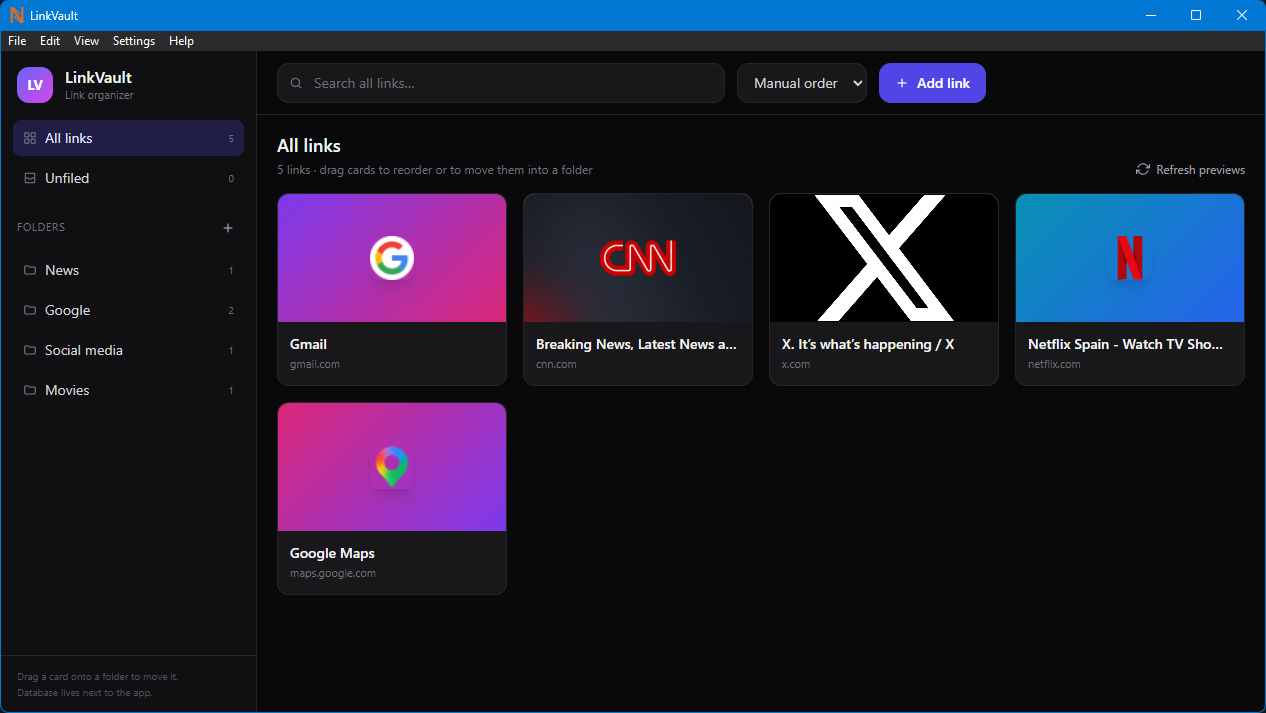 LinkVault screenshot 1
